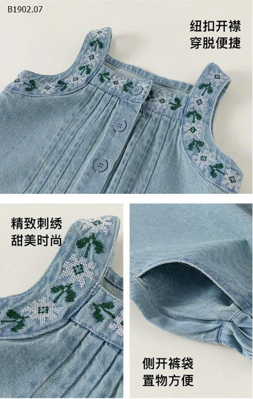 SET DENIM Youbao BÉ GÁI NHÀ M.bang-Sỉ  277k