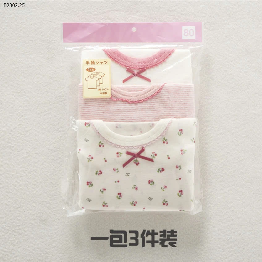 SET 3 ÁO COTTON GIẤY-sỉ 145k/set 3c 