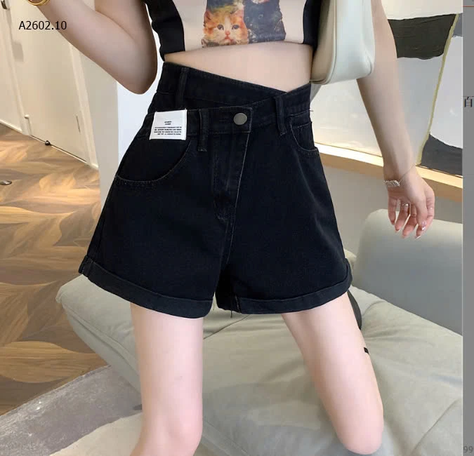 QUẦN SHORT JEAN CẠP CHÉO NỮ-sỉ 122k