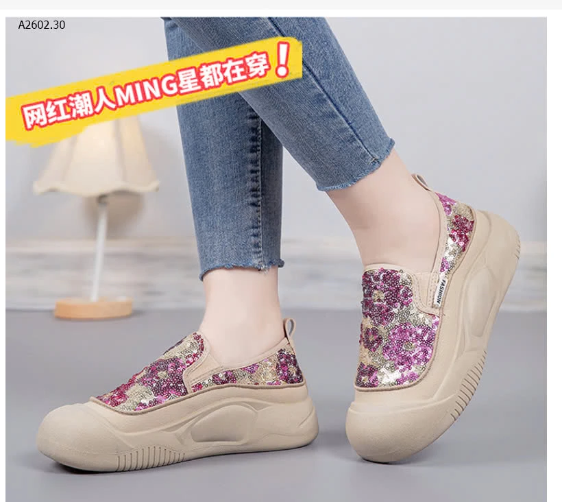 GIÀY LƯỜI ĐÍNH SEQUIN CHO NỮ-sỉ 167k