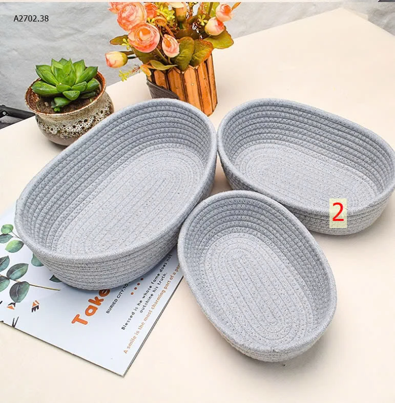 SÉT 3 GIỎ DECOR sỉ 90k/set 3c 3 sz