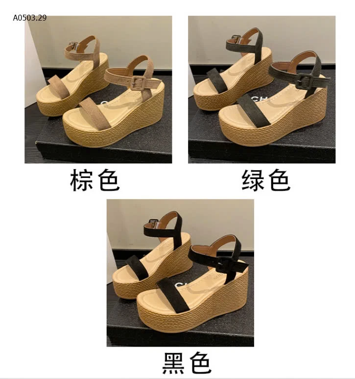  SANDAL ĐẾ XUỒNG DÀY CHO NỮ  - sỉ 148k 