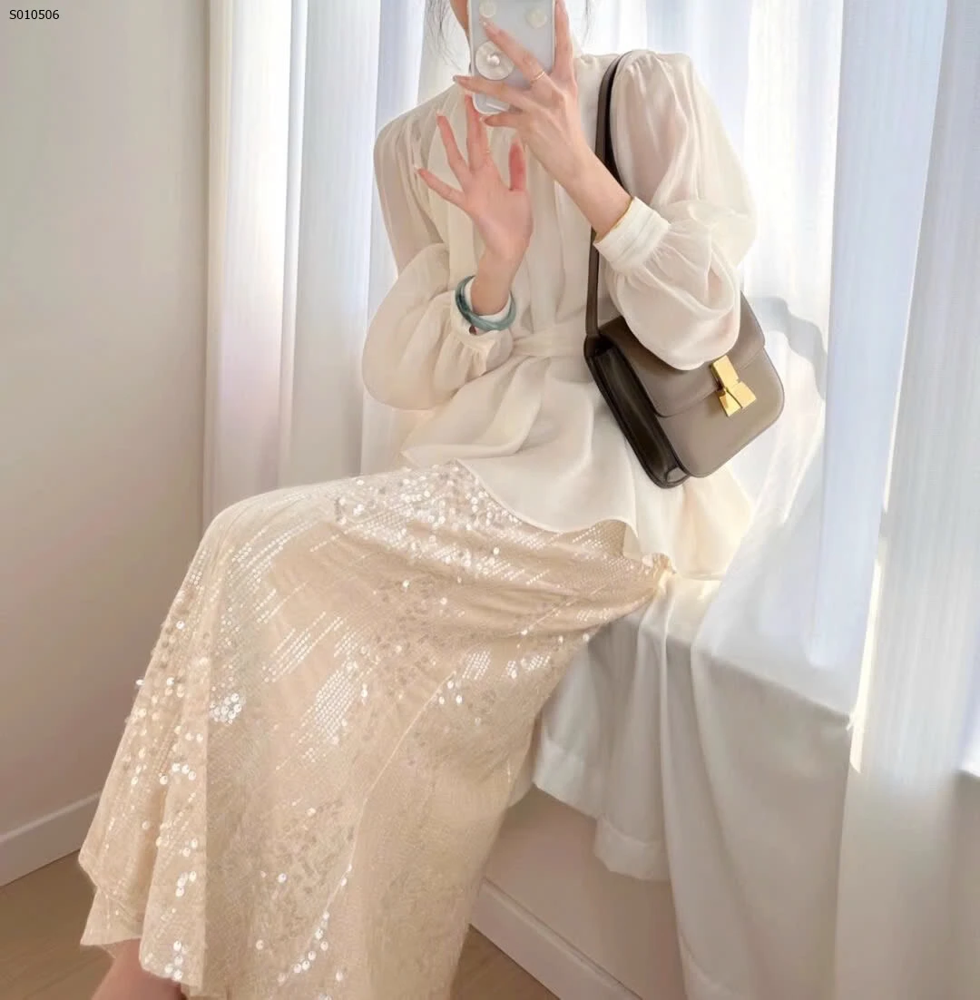 bộ quần áo nữ phong cách sequin áo giá 530k váy giá 420k full set giá 899k