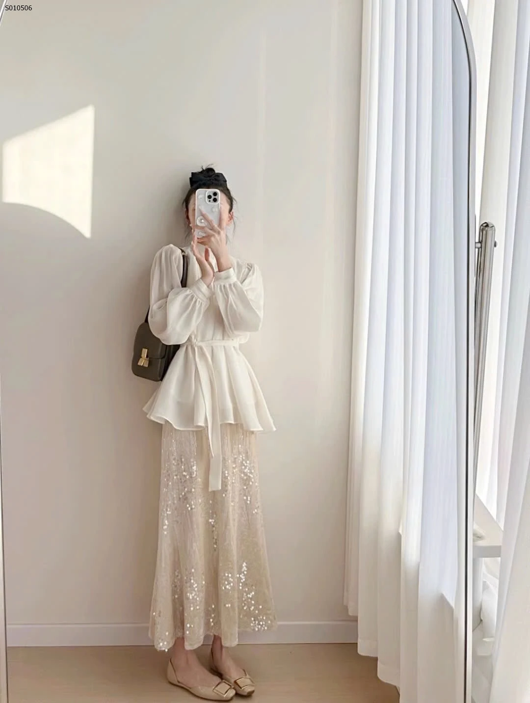 bộ quần áo nữ phong cách sequin áo giá 530k váy giá 420k full set giá 899k