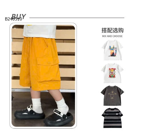 QUẦN SHORT TÚI HỘP BÉ TRAI - sỉ 140k