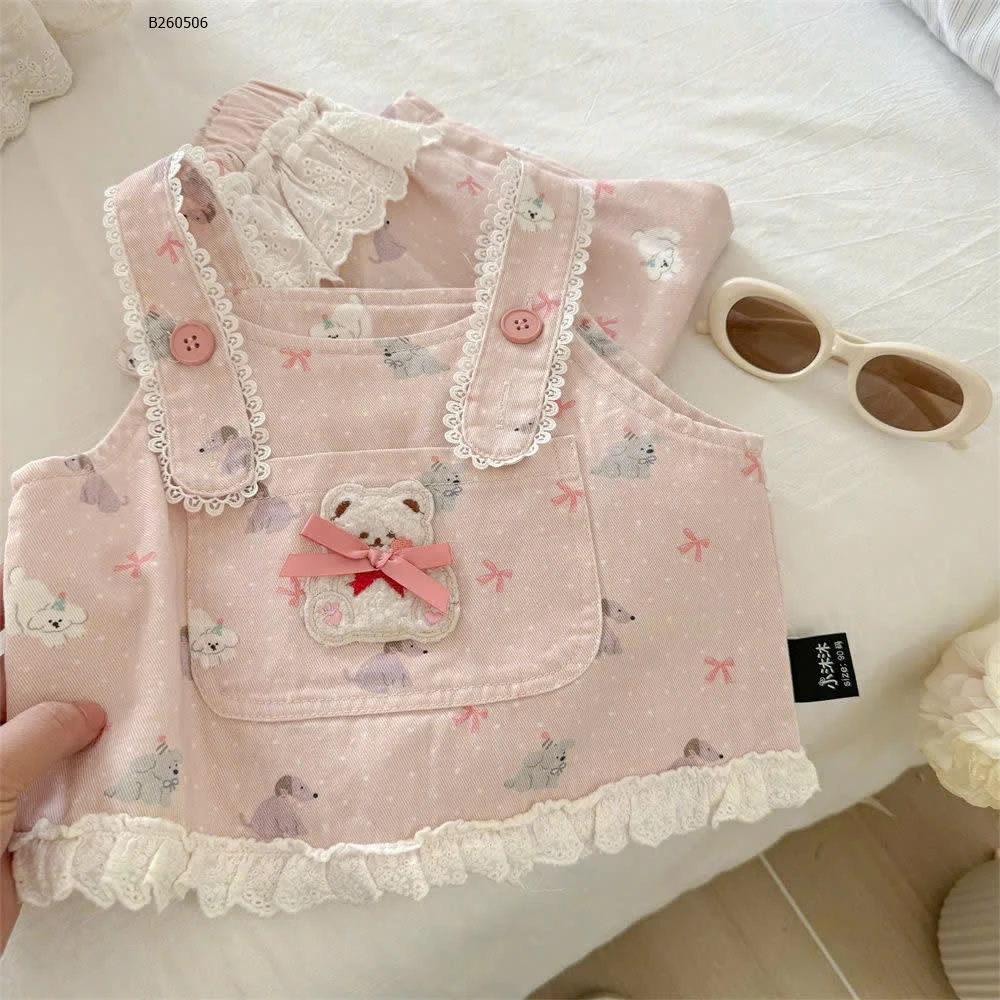 SET ÁO YẾM QUẦN SUÔNG-Sỉ 196k