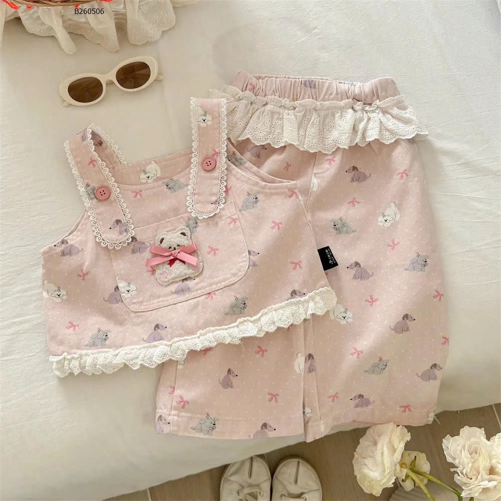 SET ÁO YẾM QUẦN SUÔNG-Sỉ 196k