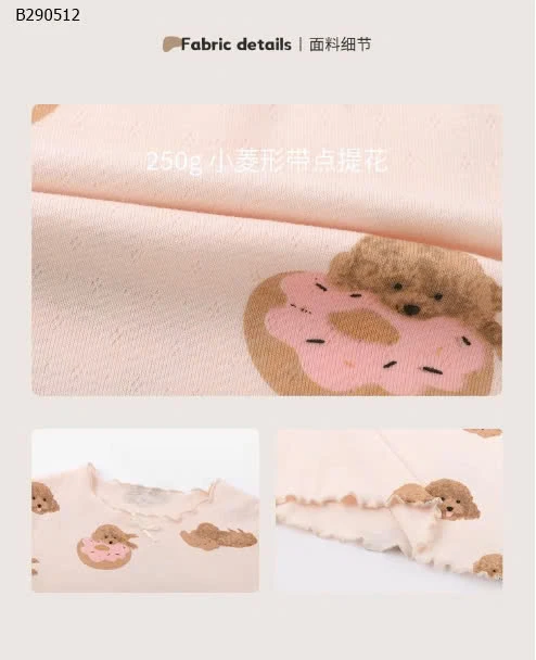 BỘ THUN CỘC BÉ GÁI -Sỉ 57k