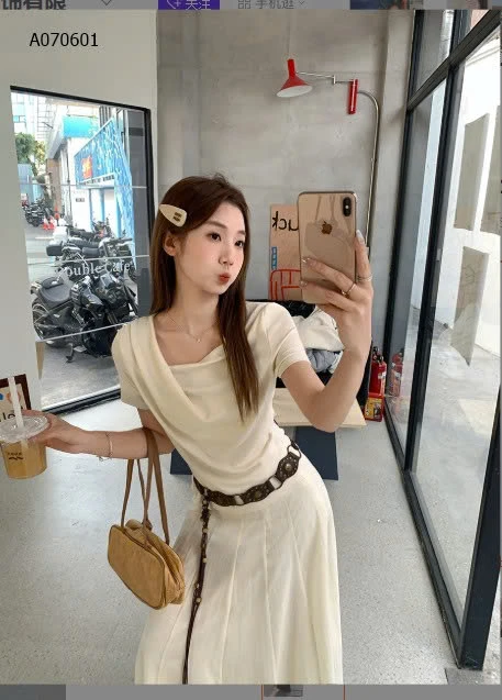 ÁO THUN CỔ ĐỔ NỮ- sỉ 126k