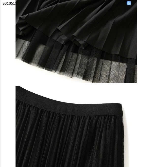 Váy Angel xếp ly hai mặt voan -giá 190,000