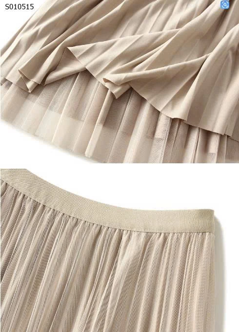 Váy Angel xếp ly hai mặt voan -giá 190,000