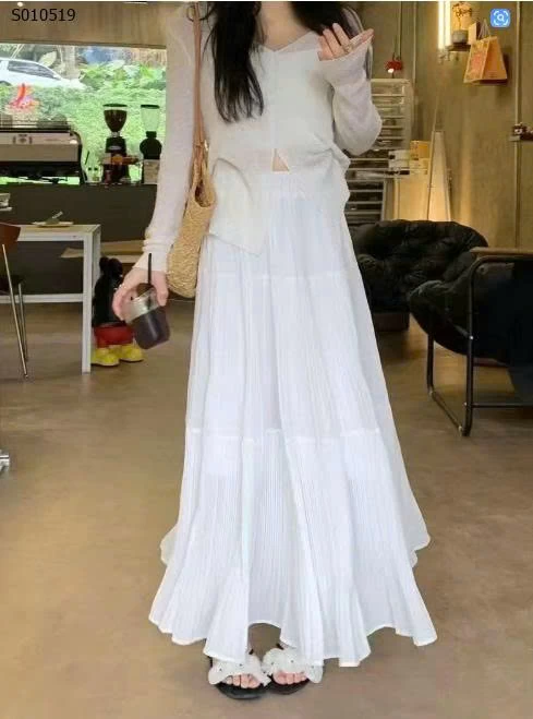 Váy Angel dài dáng chữ A voan - 220,000