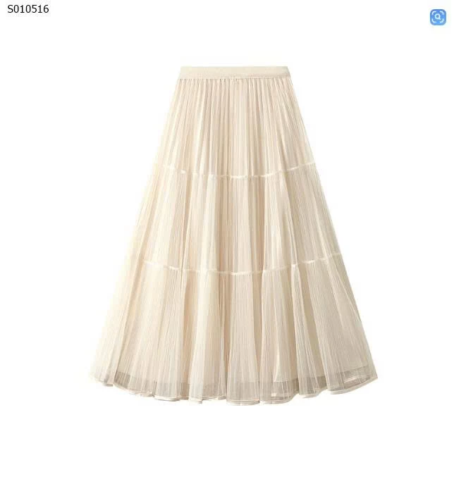 Váy Angel lưới lụa sáng hai mặt xếp ly - 202,000