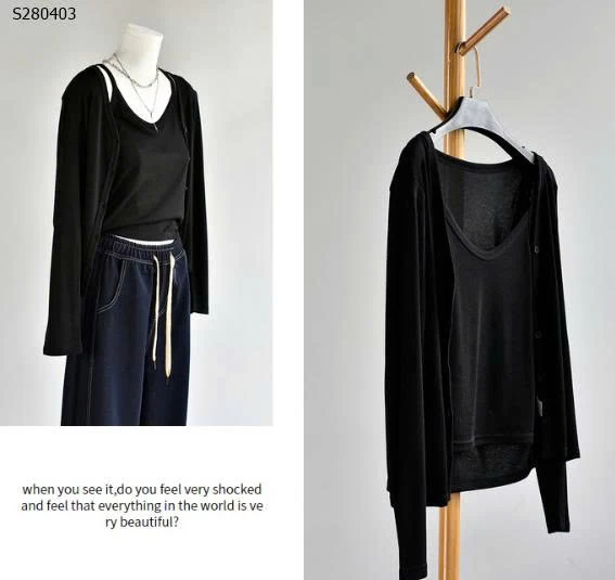 Set 2 áo dây & cardigan- 240,000