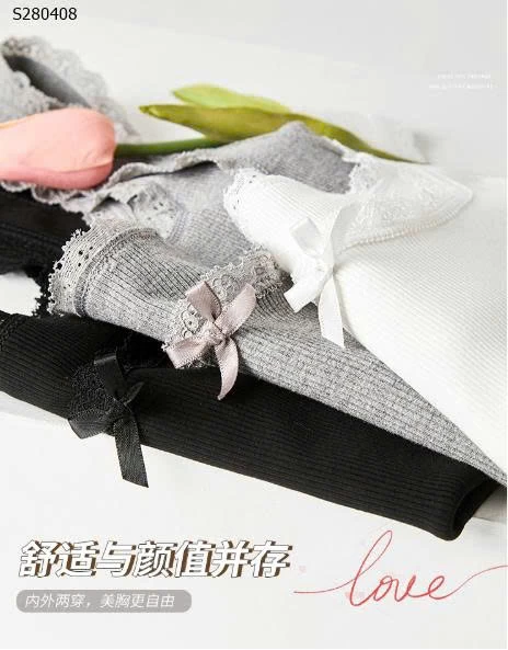 Áo 2 dây ren nơ- 130,000