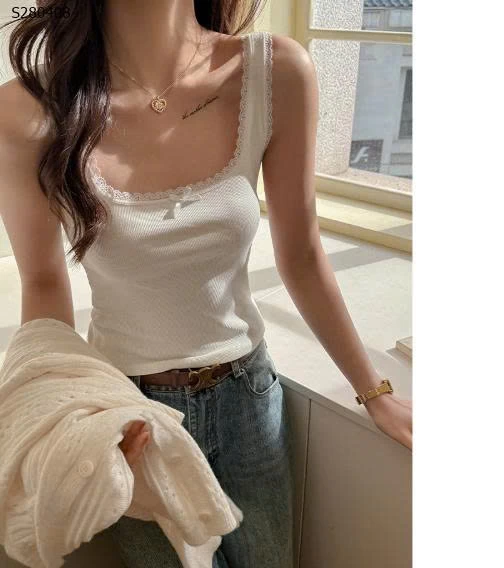 Áo 2 dây ren nơ- 130,000