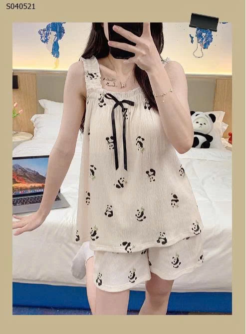 Bộ mặc nhà 2 dây có đệm ngực - 135,000