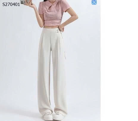 Quần suông cúc lệch- 264,000