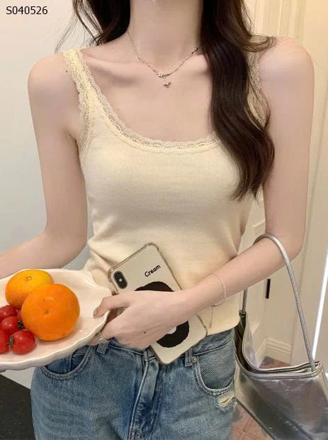 Áo 2 dây ren kiểu ngắn- 114,000