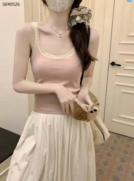 Áo 2 dây ren kiểu ngắn- 114,000