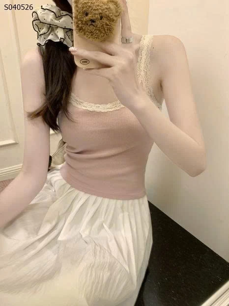 Áo 2 dây ren kiểu ngắn- 114,000