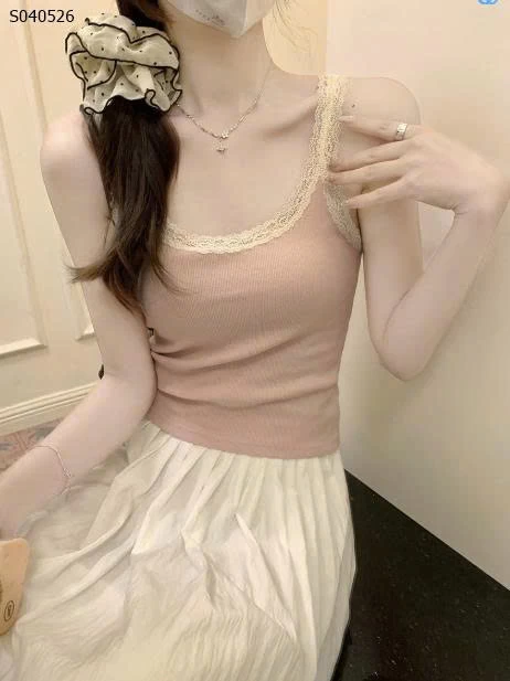 Áo 2 dây ren kiểu ngắn- 114,000