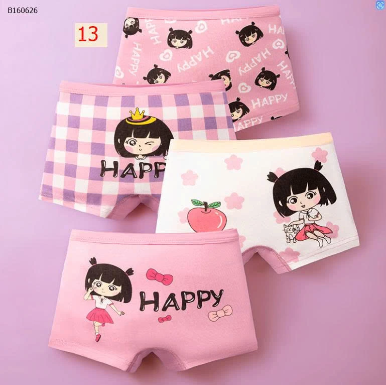 SET 4 QUẦN CHIP CHO BÉ GÁI - Sỉ 60k/1 set 4chiec