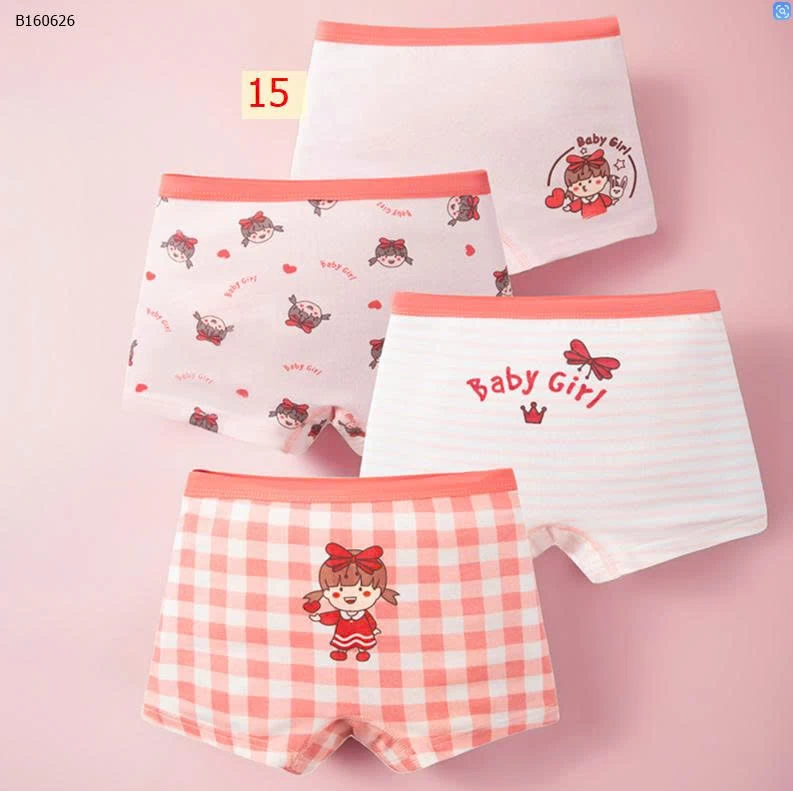SET 4 QUẦN CHIP CHO BÉ GÁI - Sỉ 60k/1 set 4chiec