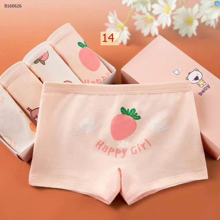 SET 4 QUẦN CHIP CHO BÉ GÁI - Sỉ 60k/1 set 4chiec
