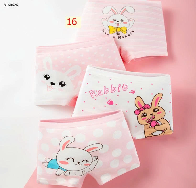 SET 4 QUẦN CHIP CHO BÉ GÁI - Sỉ 60k/1 set 4chiec