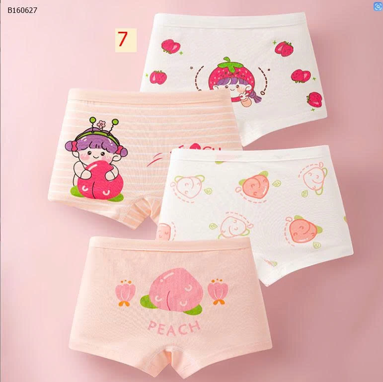 SET 4 QUẦN CHIP CHO BÉ GÁI - Sỉ 60k/1 set 4chiec