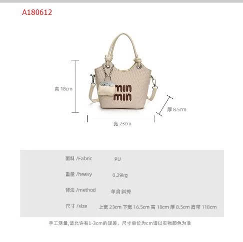 TÚI XÁCH THỜI TRANG MIN.MIN NỮ - sỉ 150k( k kèm móc khoá)