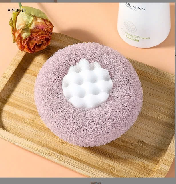 COMBO 4 MÚT BÔNG TẮM MIX 4 MÀU- sỉ giá 49k/4c mix