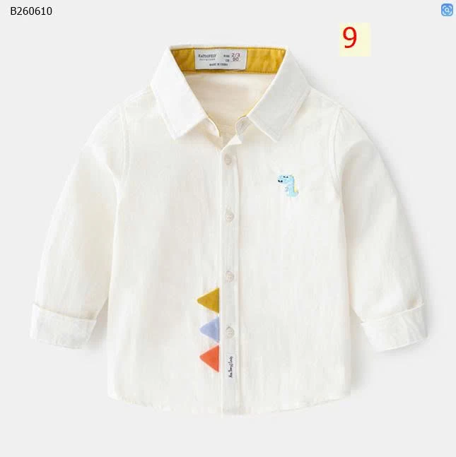 BST ÁO SƠ MI DÀI TAY CHO BÉ HÃNG KACADY-Sỉ 139K