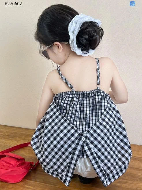 SET ÁO KẺ CARO MIX QUẦN ỐNG RỘNG BG-Sỉ áo: 135k  quần: 139k 