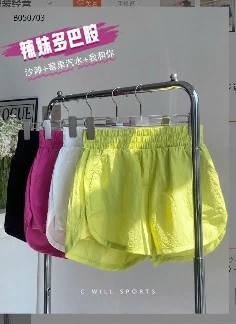 QUẦN SHORT THỂ THAO NỮ - sỉ 114k