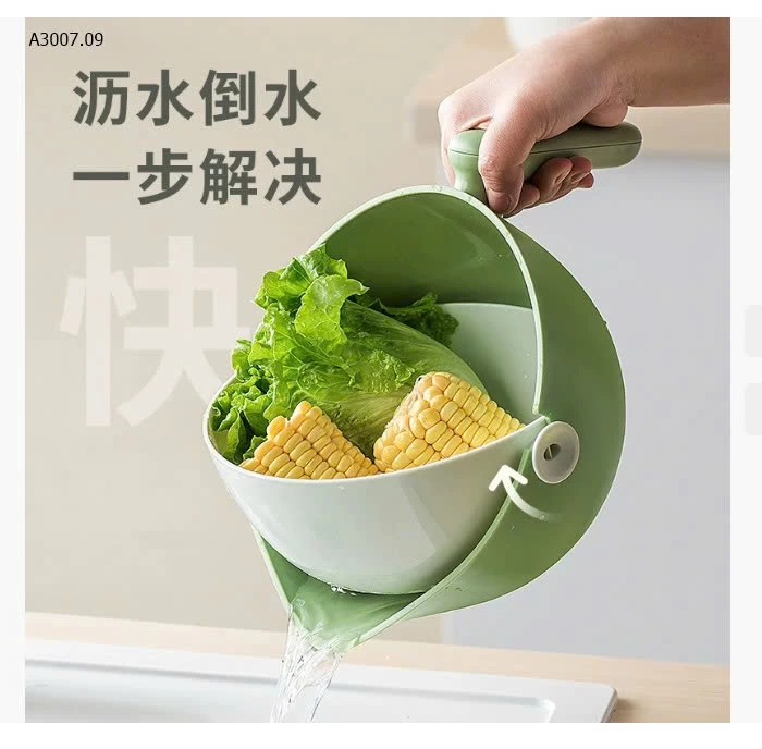 CHẬU RỬA HOA QUẢ 2IN1 SIÊU TIỆN DỤNG - sỉ 72k
