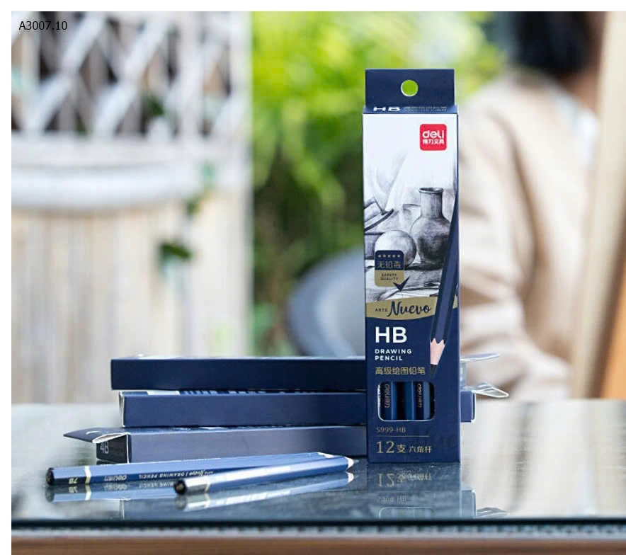 HỘP 12C BÚT CHÌ DELI - sỉ 55k/set 12c
