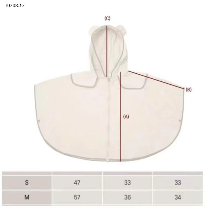 ÁO MƯA CUTE CHO BÉ- sỉ 188k