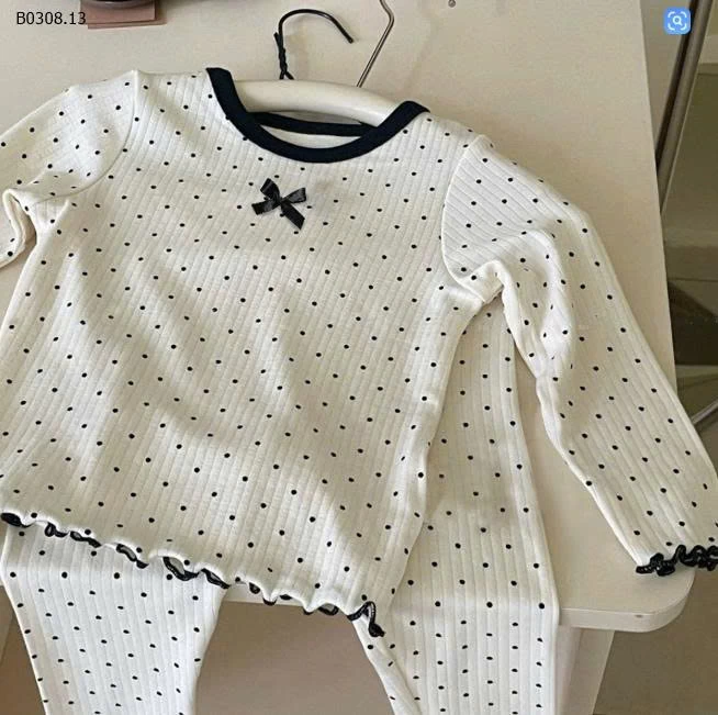 BỘ DÀI CHẤM BI NƠ CHO BÉ GÁI-Sỉ giá 75k