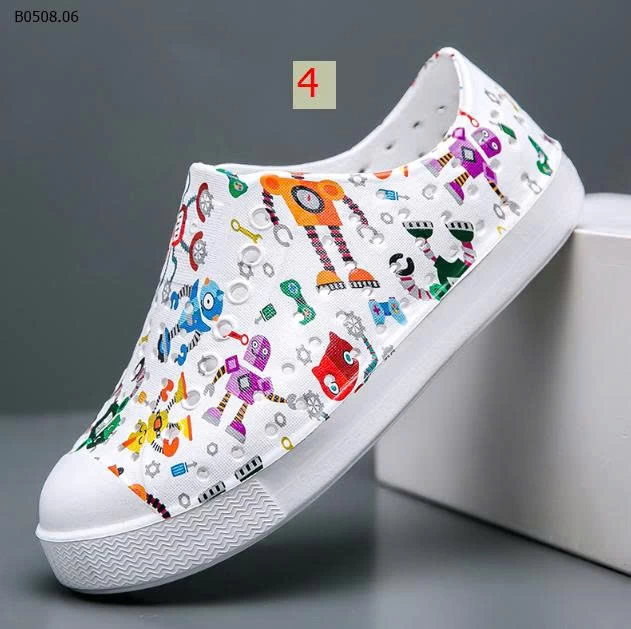 GIÀY NHỰA NATIVE HOẠ TIẾT CHO BÉ - sỉ 110k