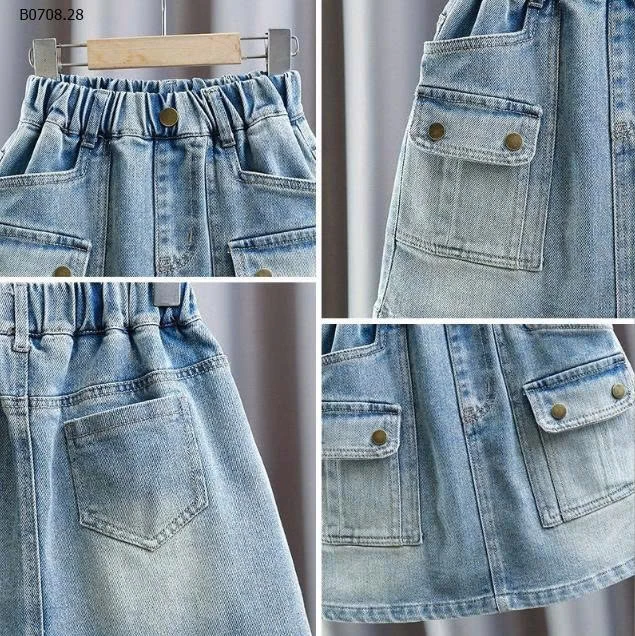 CHÂN VÁY JEAN CHO BÉ YÊU   - sỉ 114k