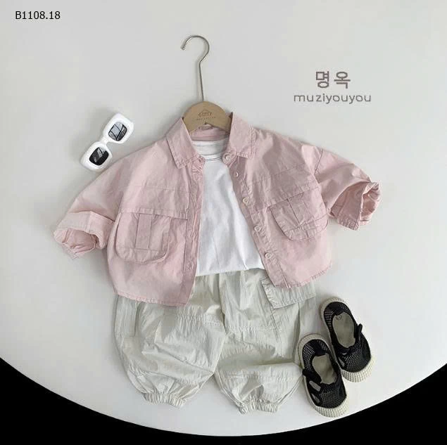 Quần yếm mỏng chống muỗi thoáng khí cho trẻ em -Giá sỉ 153k