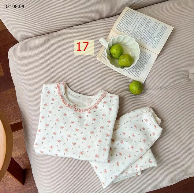 BỘ MẶC NHÀ DÀI TAY HÃNG AMBBKID- Sỉ giá sz 80-150 : 128k/1b sz 160: 148k/1b