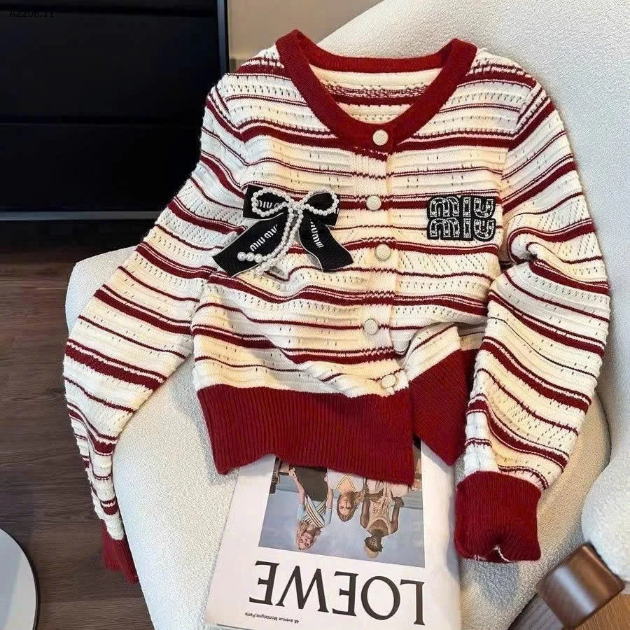 ÁO LEN PHỐI CÚC KẺ NGANG - sỉ 125k