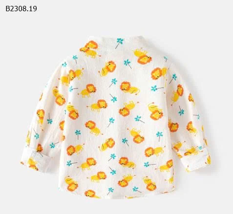 SƠ MI ĐỘNG VẬT  WELLKIDS-Giá sỉ 91k