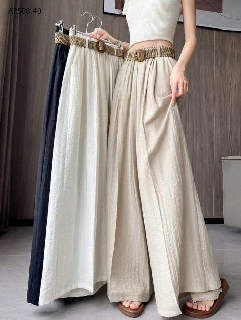  QUẦN ỐNG RỘNG CẠP CAO CHO NỮ-Giá sỉ 110k