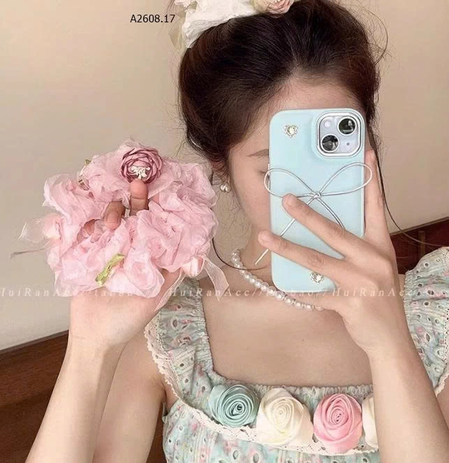 DÂY BUỘC TÓC HOA CHO NỮ - sỉ 50k/set 2c
