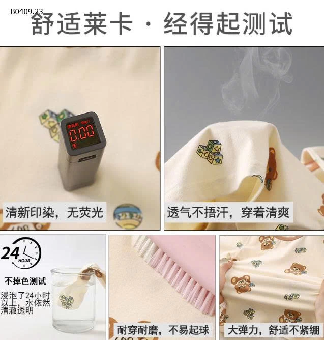BỘ THU ĐÔNG MẶC NHÀ CHO BÉ-Giá sỉ size : 90-130 giá 90k size : 140-170 giá 107k