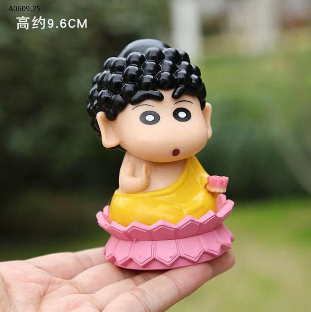 Đồ Trang Trí Xe Hơi  hình Jigong Bút Chì Phật Shin-chan- sỉ 110k/set  4 mẫu mix
